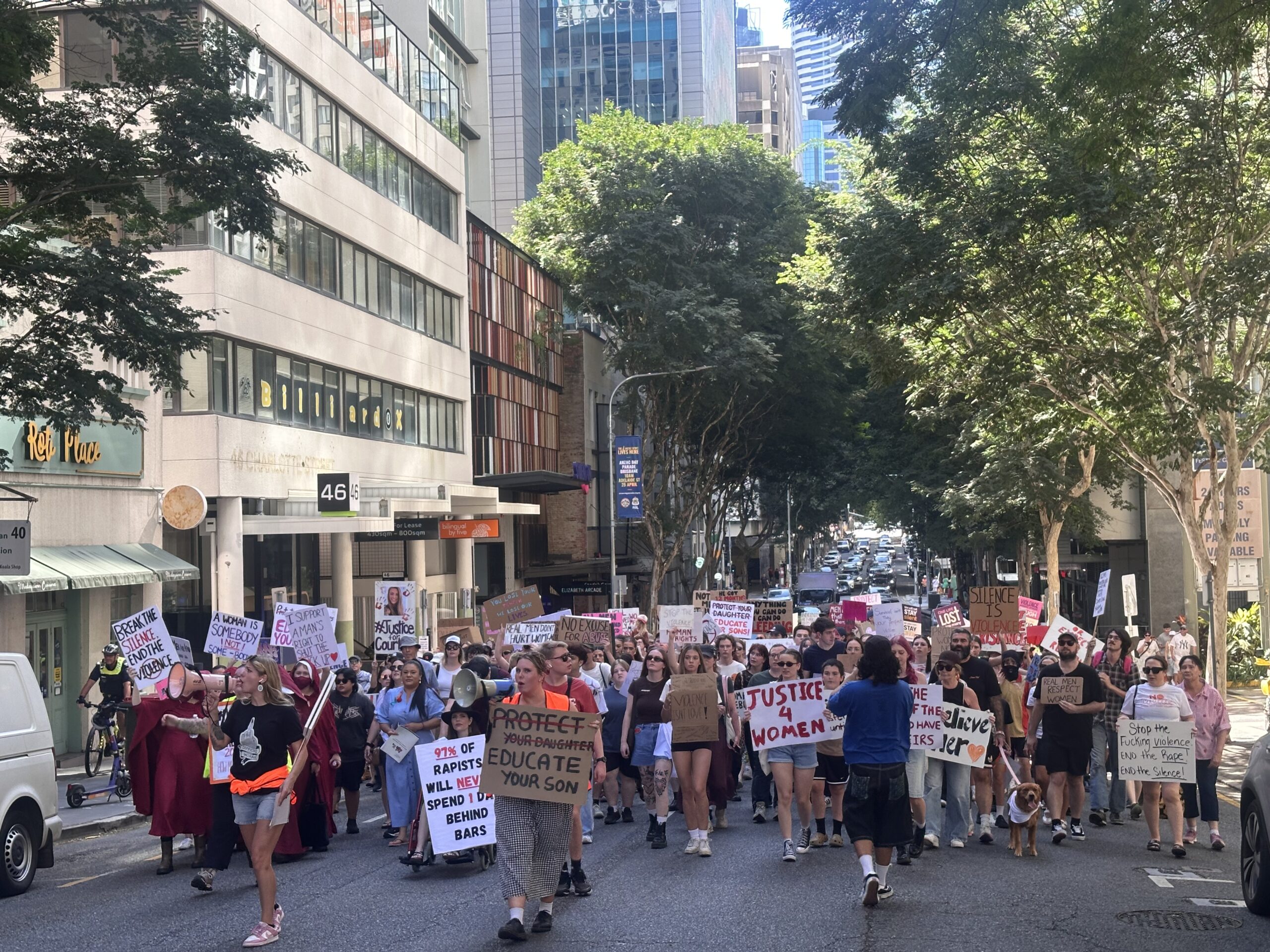 Brisbane protesters say ‘No More’ to violence against women episode artwork